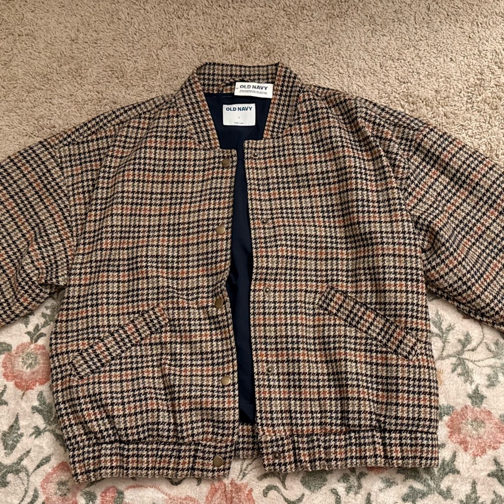 Old Navy Bomber Jacket in Brown and Black